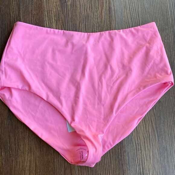 Hill House Pink Lola High Waisted Swim Bikini Bottom XL - Picture 3 of 7